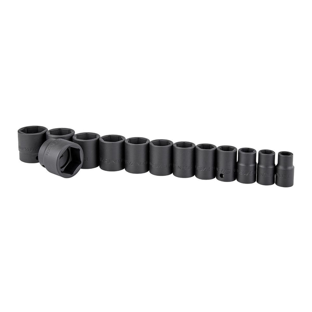 1/2 in. Drive SAE Impact Socket Set, 13-Piece O60066