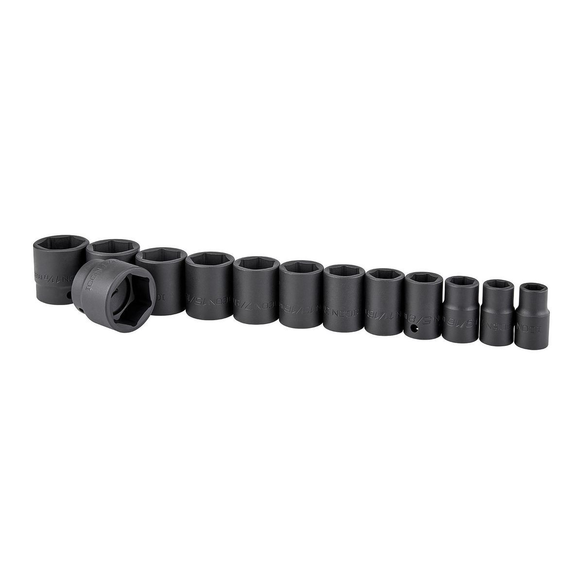 1/2 in. Drive SAE Impact Socket Set, 13-Piece O60066