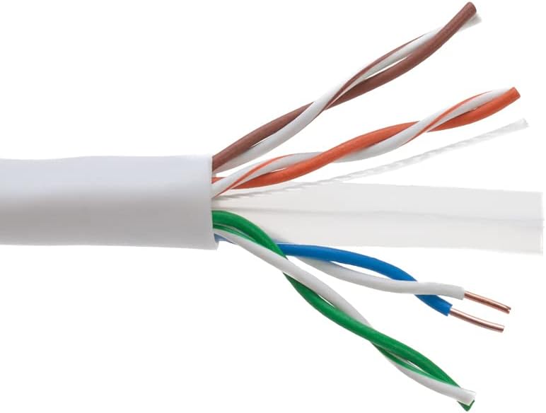 1000ft CAT6 UTP 23AWG RJ45 Ethernet Cable White M76780