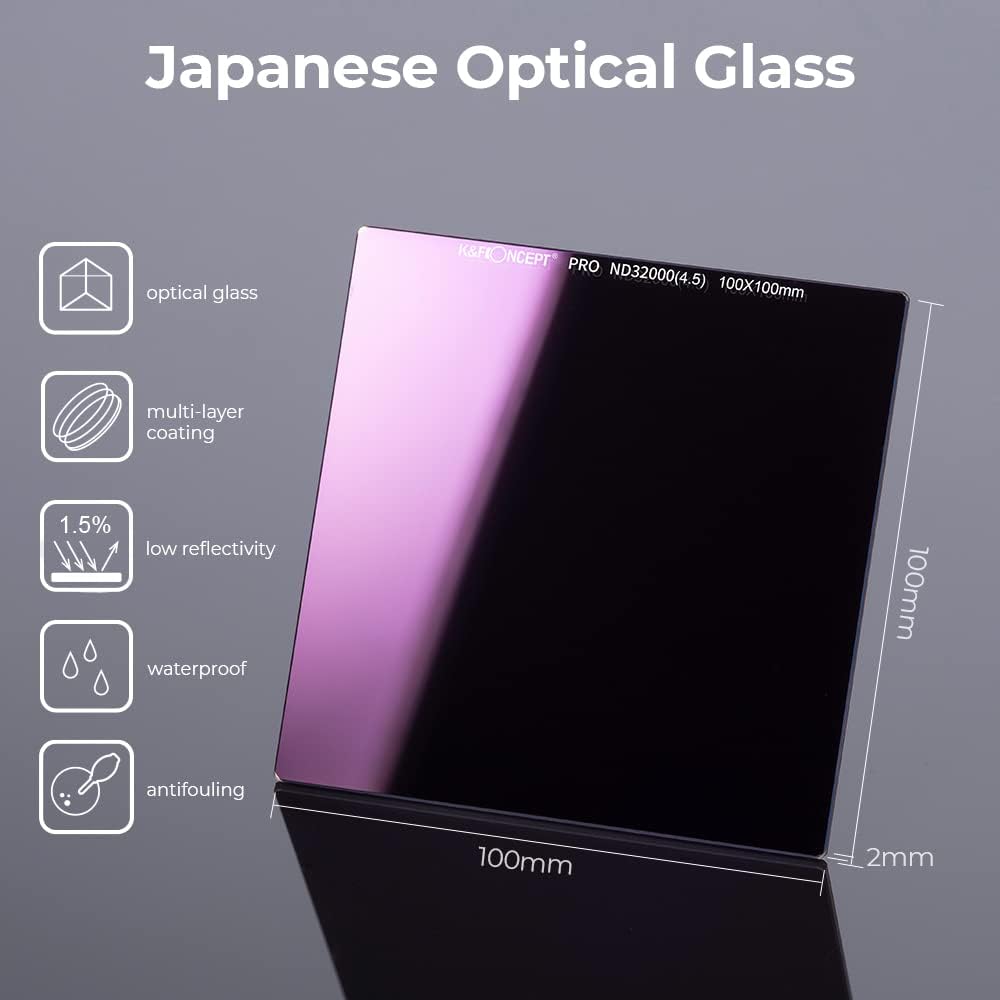 100x100mm Square 15 Stops Neutral Density Filter I4709