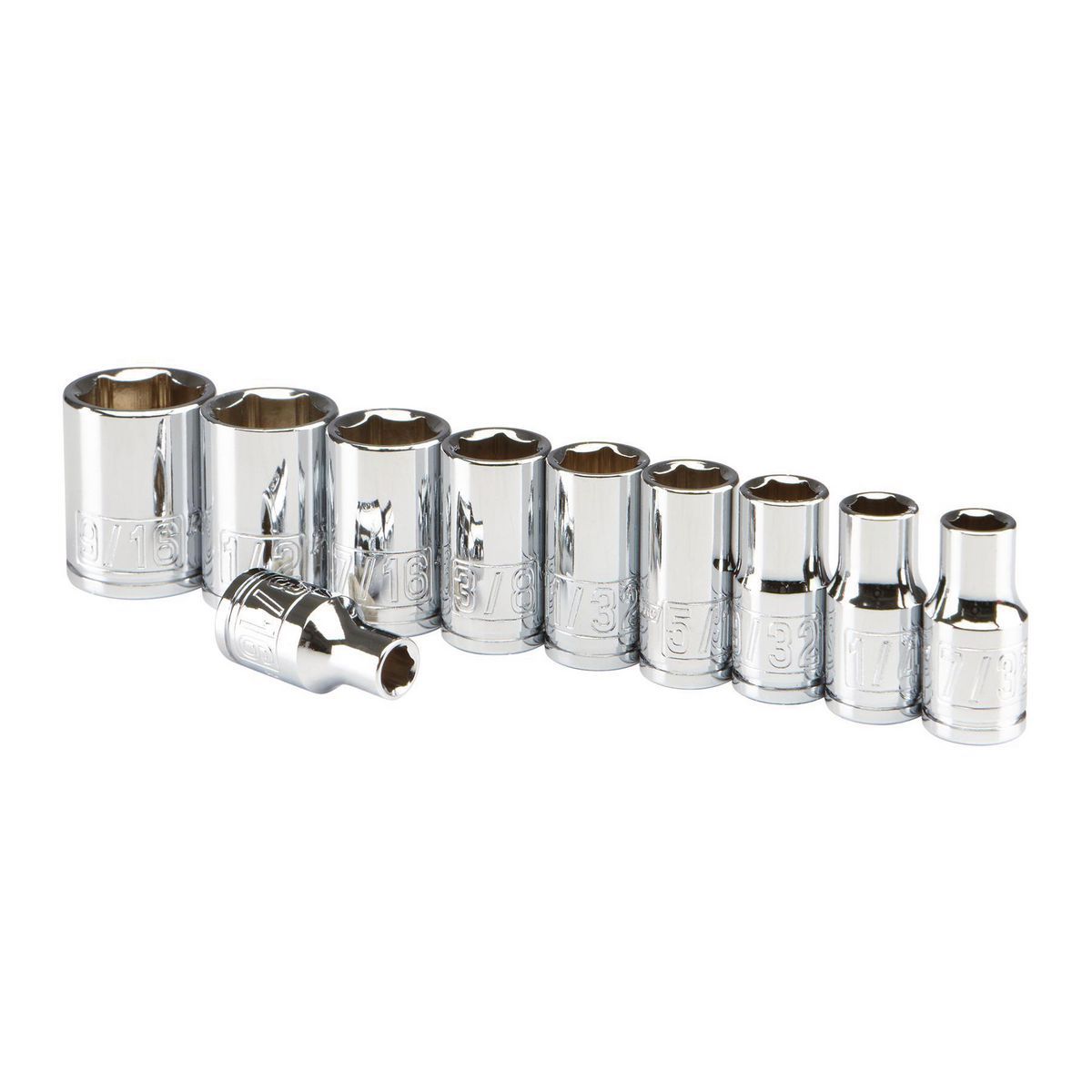 1/4 in. Drive SAE 10-Piece Socket Set Y8949