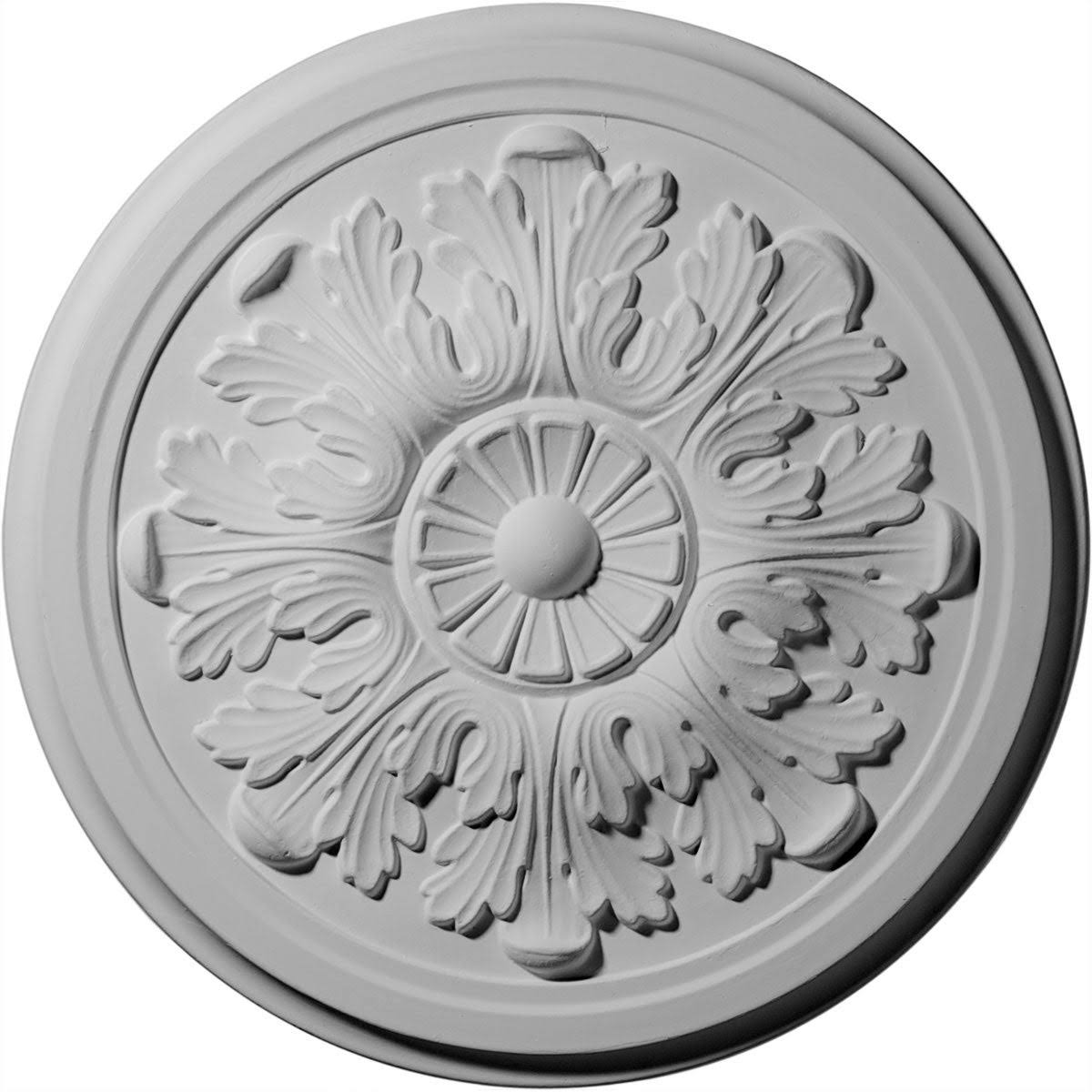 12 3/4 inch x 7/8 inch Hand-Painted Burnished Mahogany Ceiling Medallion P67141