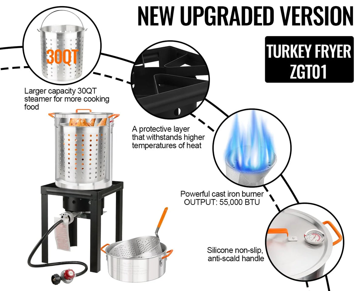 10 Qt Propane Outdoor Fish Fryer Set R225