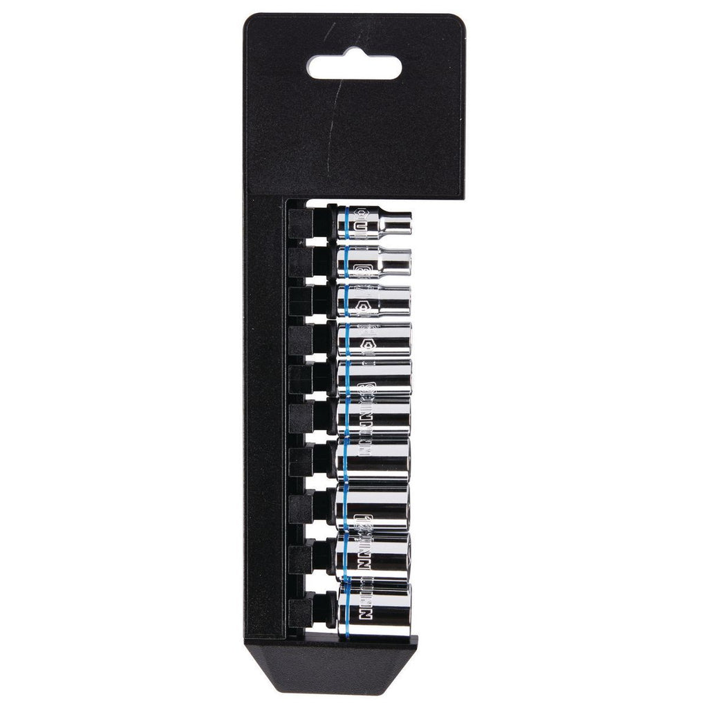 1/4 in. Drive Metric Chrome Socket Set, 10-Piece R658812