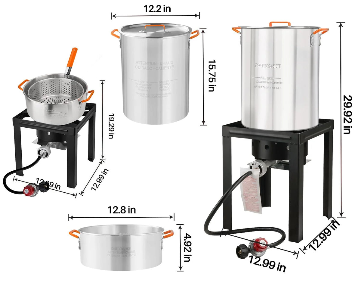 10 Qt Propane Outdoor Fish Fryer Set R225