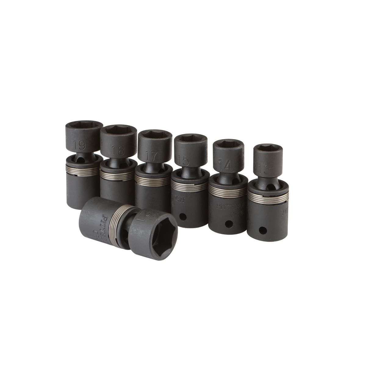 1/2 in. Drive Metric Impact Swivel Socket Set, 7-Piece Q686